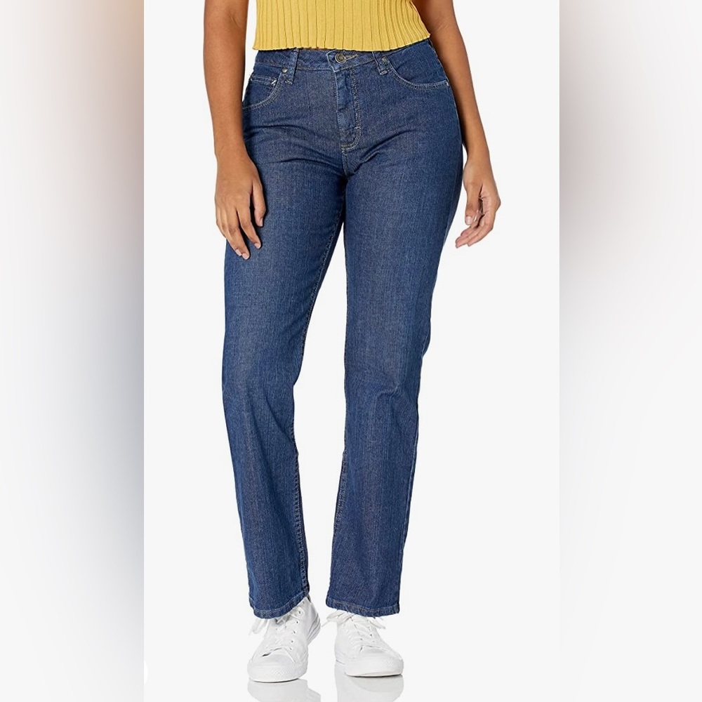 NWT Riders by Lee Indigo Women's Relaxed Fit Straight Leg Jean 12 Petite